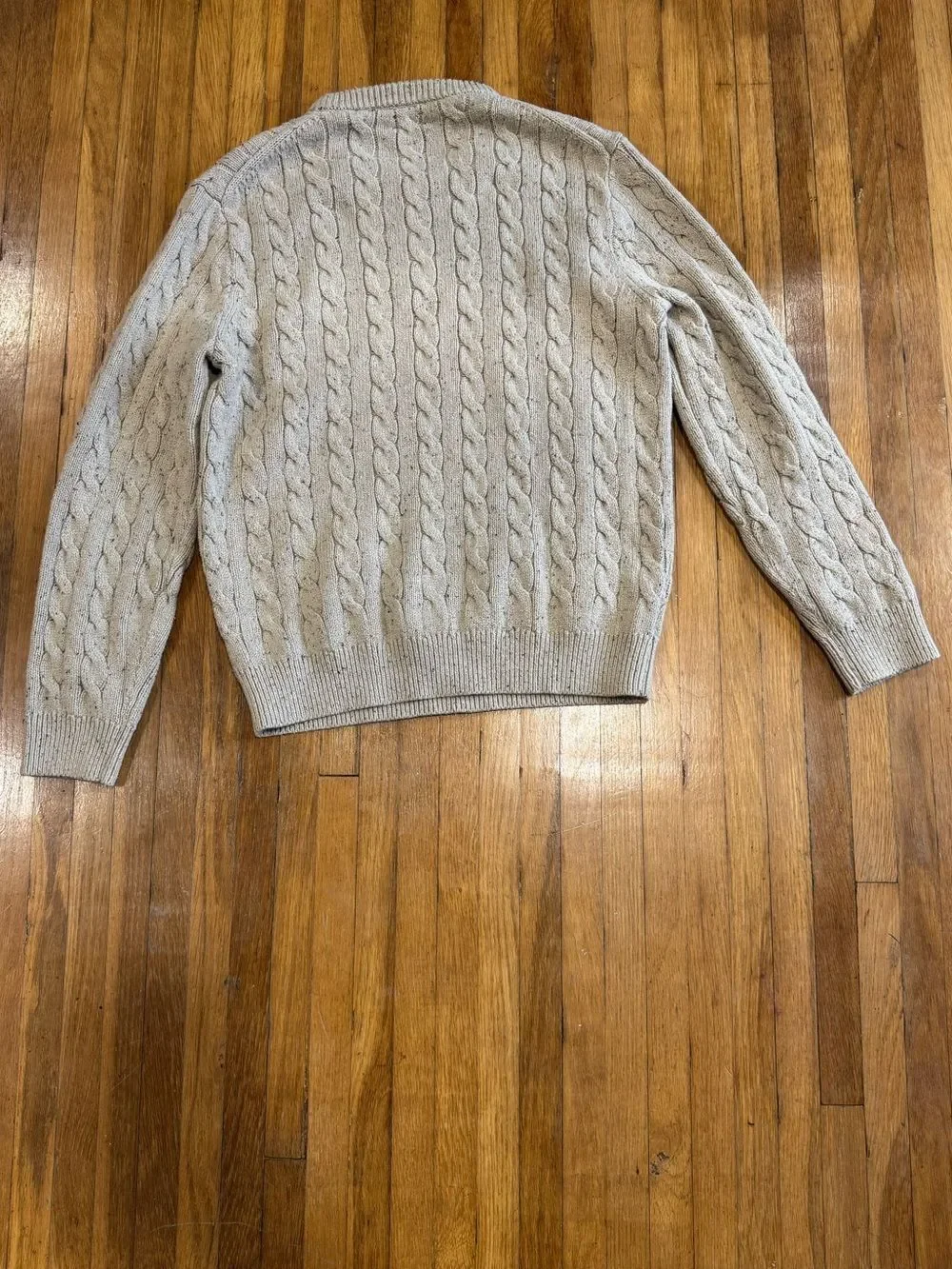 J. Crew Men's Classic Cable Knit Crewneck Sweater